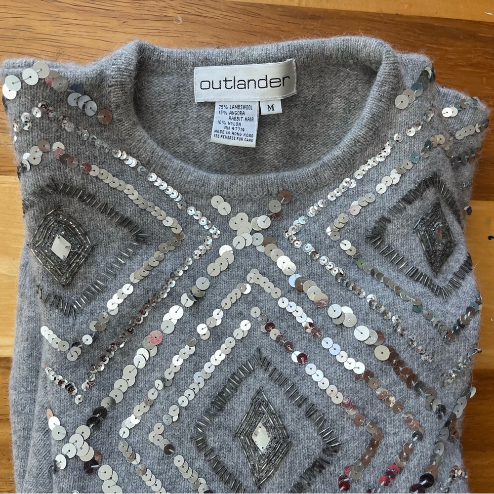 Gray Cashmere top/sweater